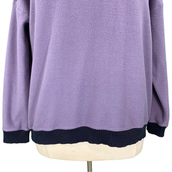 Xersion Purple Zip Shoulder Knit Sweater - Picture 4 of 15